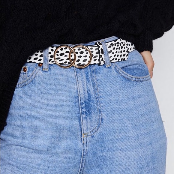 Nasty Gal Accessories - Nasty gal Dalmatian print belt